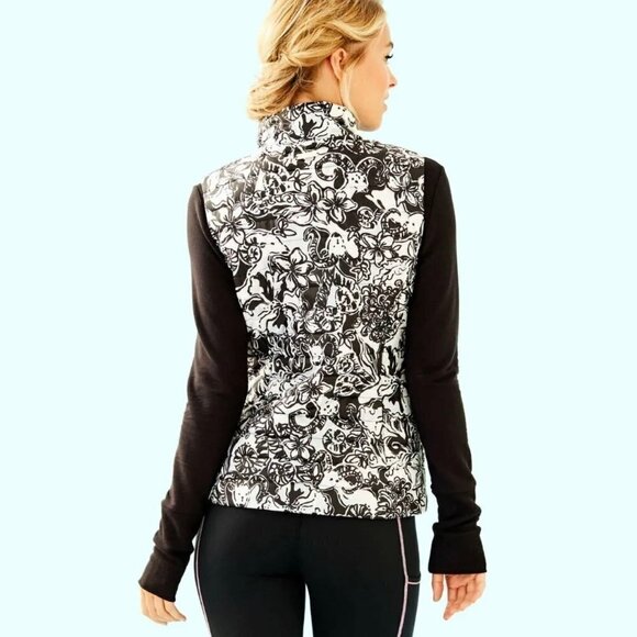Lilly Pulitzer puffer zip up vest - Picture 3 of 10